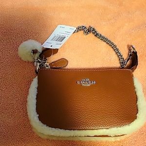 Coach Nolita 15 with shearling edging